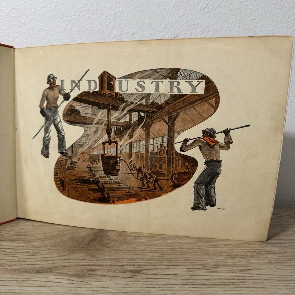 1939 Childcraft Volume 14: Science and Industry; Large‎ Illustrated HC, Vintage